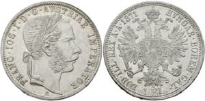 Franz Joseph 1848-1916 - Gulden 1871 A Wien ... 