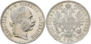 Franz Joseph 1848-1916 - Gulden 1892 Wien ... 