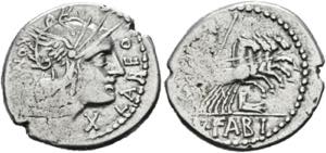 Q. Fabius Labeo - Denarius (3,81 g), Roma, ... 