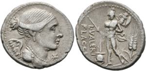 L. Valerius Flaccus - Denarius (3,72 g), ... 