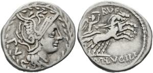 M. Lucilius Rufus - Denarius (3,78 g), Roma, ... 