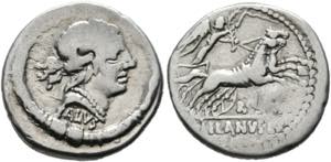 D. Iunius Silanus L.f. - Denarius (3,70 g), ... 