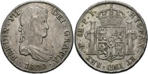 Ferdinand VII. 1808-18248 Reales 1820 PJ ... 