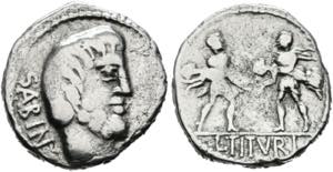 L. Titurius L.f. Sabinus - Denarius (3,82 ... 