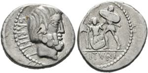 L. Titurius L.f. Sabinus - Denarius (3,82 ... 