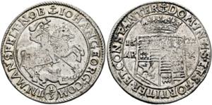 Johann Georg III. 1647-17101/3 Taler 1672 ... 