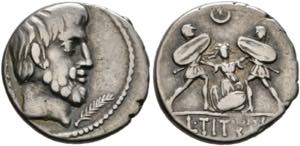 L. Titurius L.f. Sabinus - Denarius (3,25 ... 