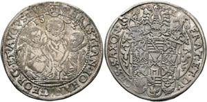 Christ.II.Joh.Georg I.,August 1591-1611Taler ... 