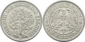 Weimarer Republik 1919-19835 Reichsmark 1931 ... 