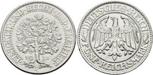 Weimarer Republik 1919-19865 Reichsmark 1931 ... 
