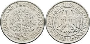 Weimarer Republik 1919-19945 Reichsmark 1932 ... 