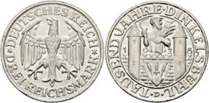 Weimarer Republik 1919-19963 Reichsmark 1928 ... 