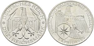 Weimarer Republik 1919-20093 Reichsmark 1929 ... 