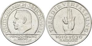 Weimarer Republik 1919-20123 Reichsmark 1929 ... 