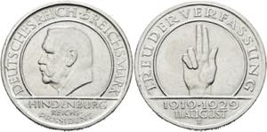 Weimarer Republik 1919-20215 Reichsmark 1929 ... 