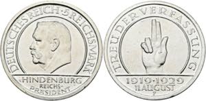 Weimarer Republik 1919-20225 Reichsmark 1929 ... 