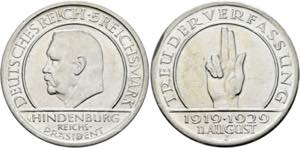 Weimarer Republik 1919-20245 Reichsmark 1929 ... 