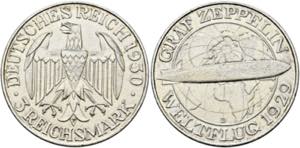 Weimarer Republik 1919-20263 Reichsmark 1930 ... 
