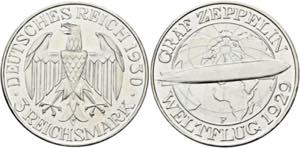 Weimarer Republik 1919-20283 Reichsmark 1930 ... 