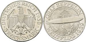 Weimarer Republik 1919-20303 Reichsmark 1930 ... 