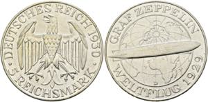 Weimarer Republik 1919-20325 Reichsmark 1930 ... 
