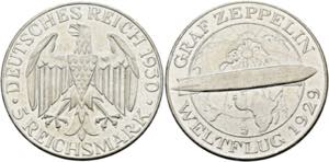 Weimarer Republik 1919-20365 Reichsmark 1930 ... 