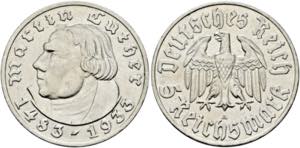 Drittes Reich 1933 - 19645 Reichsmark 1933 A ... 