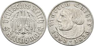 Drittes Reich 1933 - 19655 Reichsmark 1933 A ... 