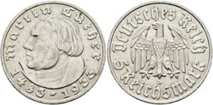 Drittes Reich 1933 - 19665 Reichsmark 1933 D ... 