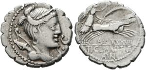 Ti. Claudius Nero - Denarius (Serratus) ... 