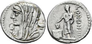 L. Cassius Longinus - Denarius (3,83 g), ... 