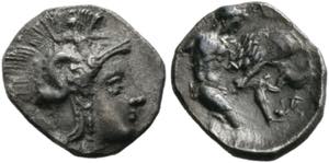 Tarentum - Diobol (0,92 g), ca. 380-325 v. ... 