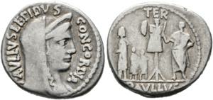 L. Aemilius Lepidus Paullus - Denarius (3,87 ... 