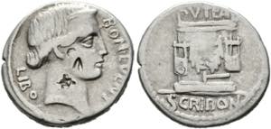 L. Scribonius Libo - Denarius (3,82 g), ... 