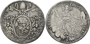 Pius VI. 1775-1799Scudo 1780 Rom  - KM ... 