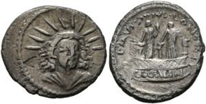 L. Mussidius Longus - Denarius (3,57 g), ... 