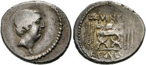 L. Livineius Regulus - Denarius (3,86 g), ... 