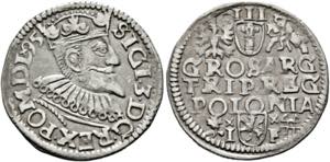 Sigismund III. 1587-16323 Groschen 1595 ... 