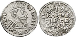 Sigismund III. 1587-16323 Groschen 1595 ... 