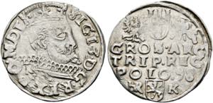 Sigismund III. 1587-16323 Groschen 1598 ... 