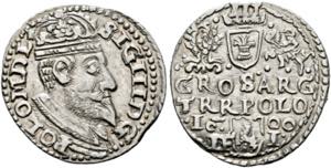 Sigismund III. 1587-16323 Groschen 1600 ... 