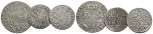 Sigismund III. 1587-1632Lot 3 Stück; 6 ... 
