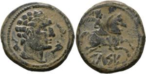 Celsa - As (16,36 g), ca. 120-50 v. Chr. ... 
