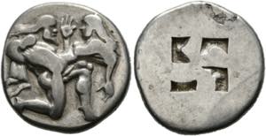 Thasos - Stater (8,62 g), ca. 480-463 v. ... 