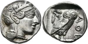 Athen - Tetradrachme (17,15 g), ca. 454-404 ... 