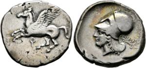 Korinth - Stater (8,34 g), ca.405-345 v. ... 