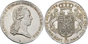 Franz II. 1792-1806-(1835) - Taler 1792 A ... 