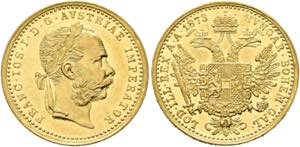 Franz Joseph 1848-1916 - Dukat 1873 Wien ... 
