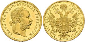 Franz Joseph 1848-1916 - Dukat 1883 Wien ... 