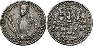 Georg 1534-1587 - Schautaler (27,21g), ... 